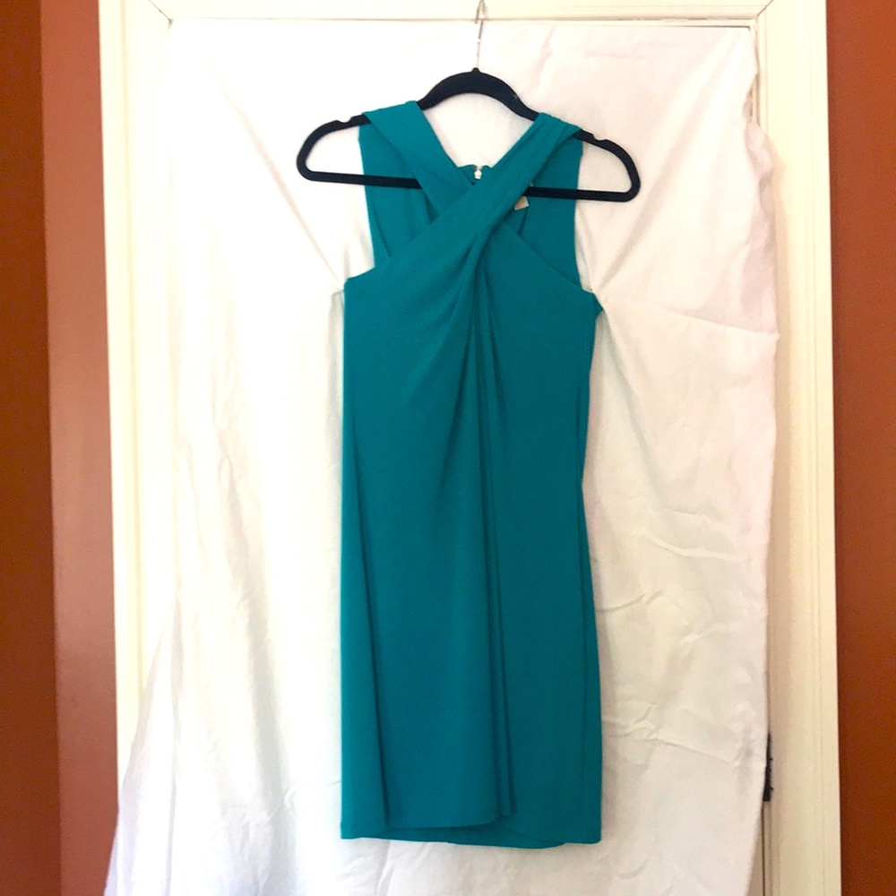 Michael Kors sleeveless, teal green dress, size M